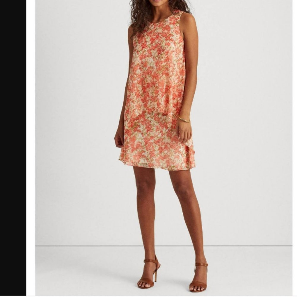 Spring Print Short Dress Lauren Ralph Lauren, Size 8